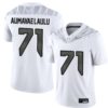 Malaesala Aumavae-Laulu No 71 Men’S White Oregon Ducks Alternate Game Jersey