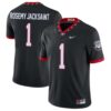 Marcus Rosemy Jacksaint No 1 Mens Georgia Bulldogs Black Gold Player Custom Limited Jersey