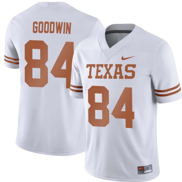 Marquise Goodwin No 84 White Texas Longhorns Football Custom Game Jersey For Men