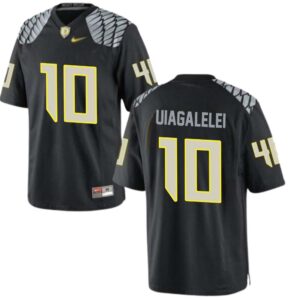 Matayo Uiagalelei No 10 University of Oregon Men’s Football Limited High School Jerseys Black