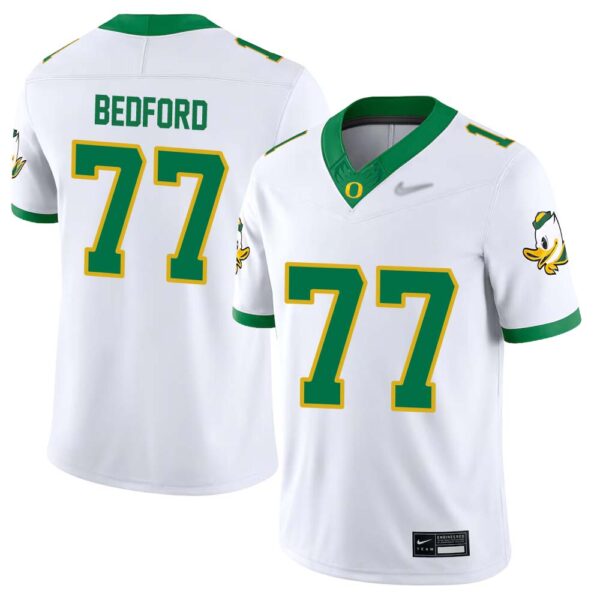 Matthew Bedford No 77 Men’S White Oregon Ducks Alternate Game Jersey