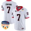 Matthew Stafford No 7 Mens Georgia Bulldogs Back To Back National Champions 2023 Limited Jersey