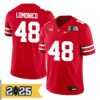 Max Bredeson No 44 Youth Cfp Michigan Wolverines 2025 Home Game Jersey- Replica