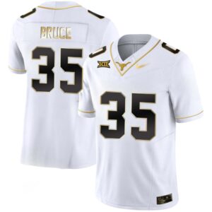 McCoy Bruce No 35 Texas Longhorns Gold Vapor Limited White Jersey