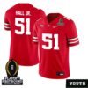 Michael Onwenu No 50 Men Cfp Michigan Wolverines 2025 Home Game Jersey- Replica