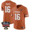 Michael Taaffe No 16 Orange Texas Longhorns Icon Print Nil Pick-A-Player Football Jersey For Men