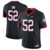 Michael Uini No 52 Mens Georgia Bulldogs White Gold Player Custom Limited Jersey