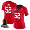 Michael Uini No 52 Youth Cfp Georgia Bulldogs 2025 Home Game Jersey- Replica