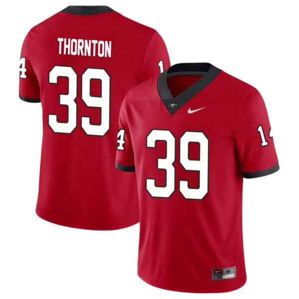 Miles Thornton No 39 Mens Red Georgia Bulldogs Nil Pick A Player Football Jersey