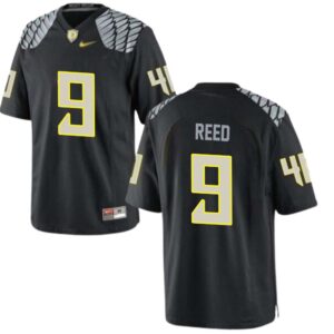 Nikko Reed No 9 University of Oregon Men’s Football Limited High School Jerseys Black