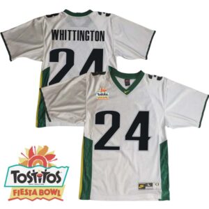 Noah Whittington No 24 Mens Oregon Ducks Mighty Oregon Throwback Football Uniforms Fiesta Bowl 2002 Champions Patch