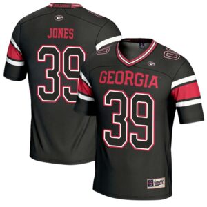 Parker Jones No 39 Mens GameDay Greats Black Georgia Bulldogs NIL Pick A Player Football Jersey