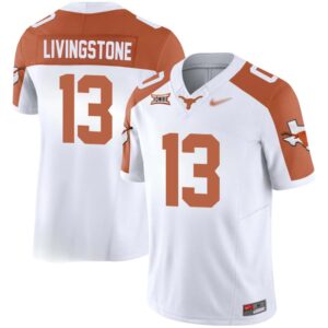 Parker Livingstone No 13 Texas Longhorns Vapor Limited Custom White Jersey