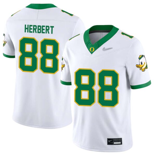 Patrick Herbert No 88 Men’S White Oregon Ducks Alternate Game Jersey