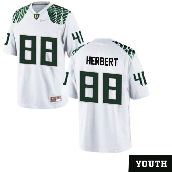 Patrick Herbert No 88 Oregon Ducks Youth’S Football Limited Away Football Jerseys White