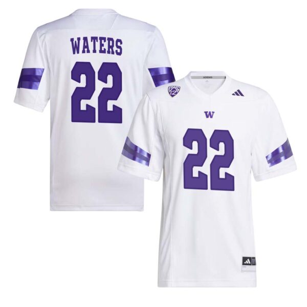 Peyton Waters No 22 Men’s White Washington Huskies Premier Football Jersey