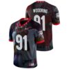 Peyton Woodring No 91 Georgia Bulldogs Mens Ncaa Red 2022 National Championship Decisive Highlights College Football Jersey