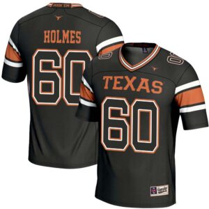 Priest Holmes No 60 Men’s GameDay Greats Black Texas Longhorns NIL Pick-A-Player Football Jersey