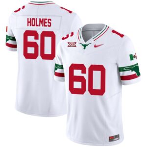 Priest Holmes No 60 Men’s Texas Longhorns Mexico Vapor Jersey