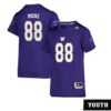 Quentin Moore No 88 Women’s White Washington Huskies Premier Football Jersey