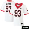 Richard Seymour No 93 Youths Red Georgia Bulldogs Nil Pick A Player Football Jersey