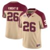 Ricky Knight Iii No 26 Men’s Florida State Seminoles Black Golden Limited Football Jersey