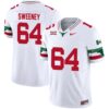 Robert Sweeney No 64 Men’s Gameday Greats White Texas Longhorns Nil Pick-A-Player Football Fashion Jersey