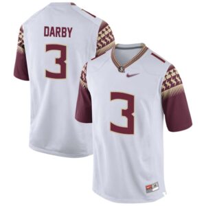 Ronald Darby No 3 Men’s White Florida State Seminoles Game Football Jersey