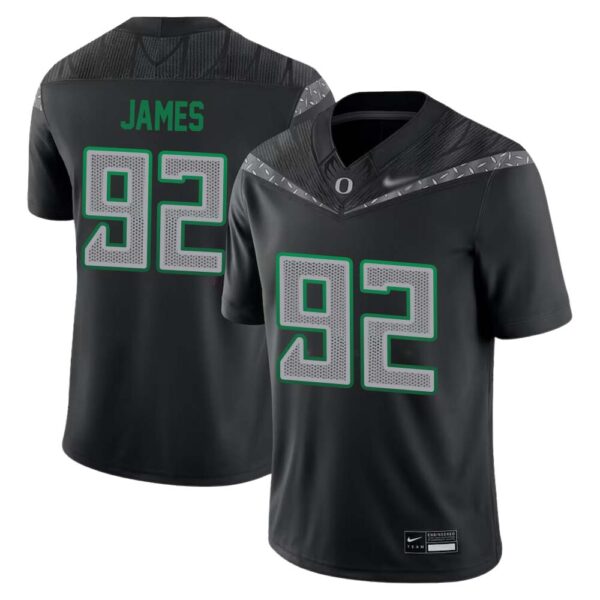 Ross James No 92 Men’S Black Oregon Ducks Alumni Game Jersey