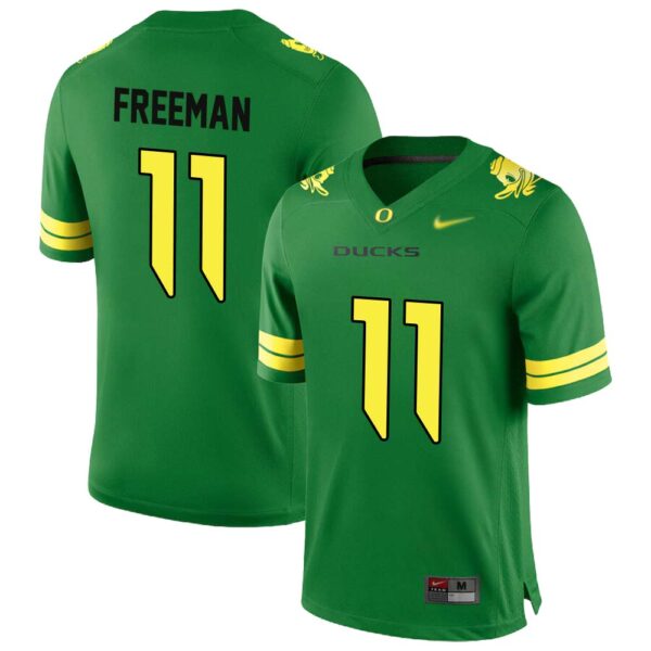 Royce Freeman No 11 Oregon Men’S Football Limited High School Home Jerseys Green