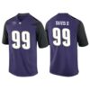 Roice Cleeland No 63 Youth’s White Washington Huskies Premier Football Jersey
