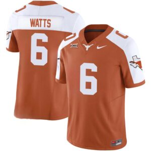 Ryan Watts No 6 Texas Longhorns Vapor Limited Custom Orange Jersey