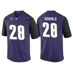 Sam Adams II No 28 American College Football Wear Mens NCAA Washington Huskies Football Jersey