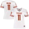 Silas Bolden No 11 White Texas Longhorns Football Custom Game Jersey For Youth