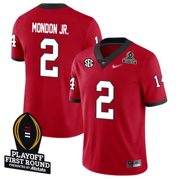 Smael Mondon Jr. No 2 Men Cfp Georgia Bulldogs Playoff First Round 2025 Jersey- Replica