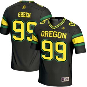 Terrance Green No 99 Black Oregon Ducks NIL Player Football Jersey for Men