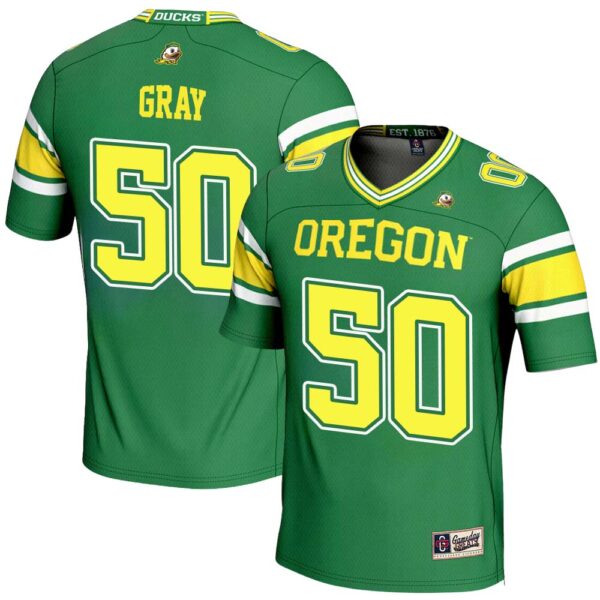 Tionne Gray No 50 Men’S Gameday Green Ndsu Bison Endzone Football Jersey