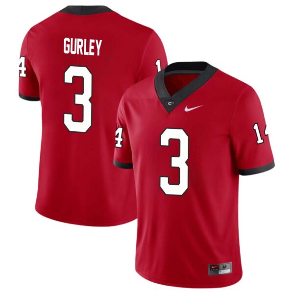Todd Gurley No 3 Mens Red Georgia Bulldogs Nil Pick A Player Football Jersey