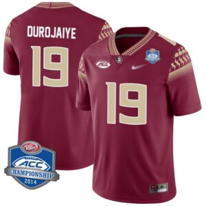 Tomiwa Durojaiye No 19 Men’s Florida State Seminoles 2014 ACC Championship Limited Football Jersey