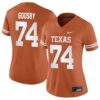 Trevor Goosby No 74 Orange Texas Longhorns Football Custom Game Jersey For Youth