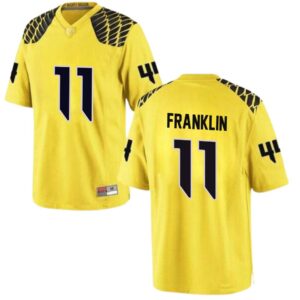 Troy Franklin No 11 University of Oregon Men’s Football Game Stitched Jerseys Gold