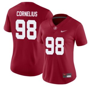 Tucker Cornelius No 98 Woman’s Crimson Alabama Crimson Tide Player Home Game Jersey