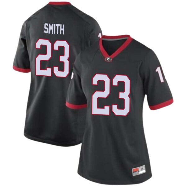 Tykee Smith No 23 Womans Black Georgia Bulldogs Pick A Player Replica Football Jersey