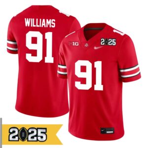 Tyleik Williams Jersey, Tyleik Williams Ohio State Buckeyes No 91