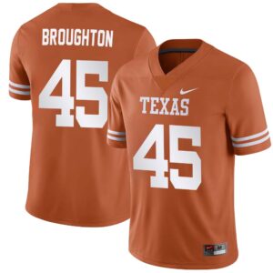 Vernon Broughton Jersey Vernon Broughton Texas Longhorns No 45