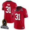 Charles Omenihu No 90 Men Cfp Texas Longhorns 2025 Home Game Jersey- Replica