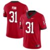Wade Penn No 31 Mens Red Georgia Bulldogs 2022 Sec & National Championship Jersey