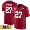 Charles Omenihu No 90 Youth Cfp Texas Longhorns 2025 Home Game Jersey- Replica