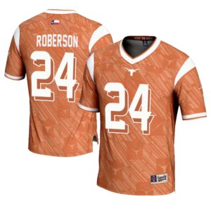 Warren Roberson No 24 Men’s GameDay Greats Texas Orange Texas Longhorns Highlight Print NIL Pick-A-Player Football Jersey