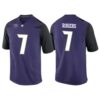 Will Rogers No 7 Men’s Black Washington Huskies Premier Football Jersey